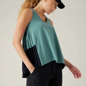 Athleta Swing Forward Tank Size L in Black/Teal NWT‎ and in packaging